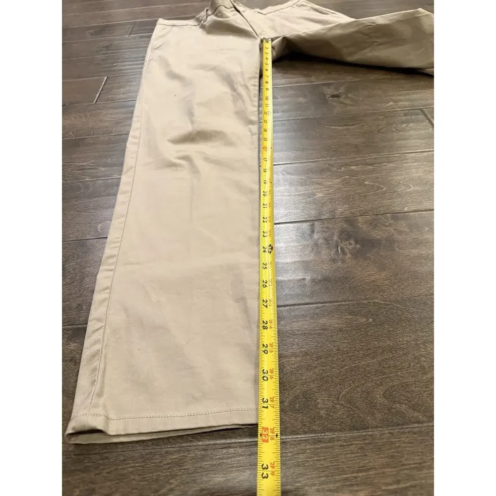 MNG by Mango Mens Beige Flat Front Chino Pants Size 36